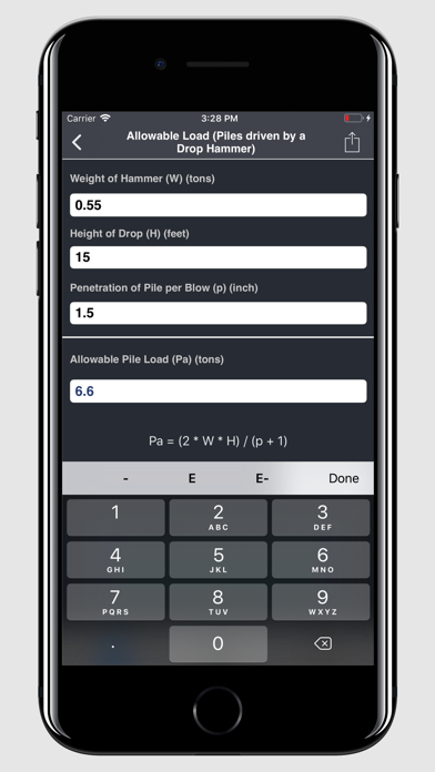 How to cancel & delete Pile and Piling Calculator from iphone & ipad 3