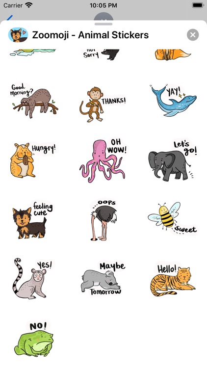 Zoomoji - Animal Stickers