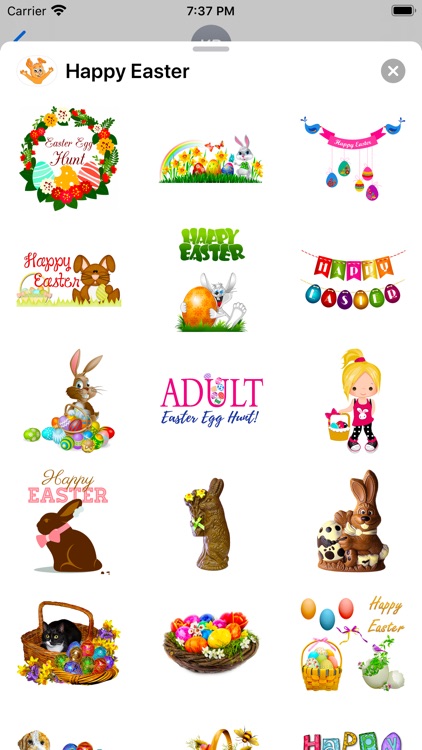 Happy Easter Emoji Stickers screenshot-9