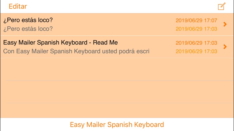 Easy Mailer Spanish Keyboard screenshot-3