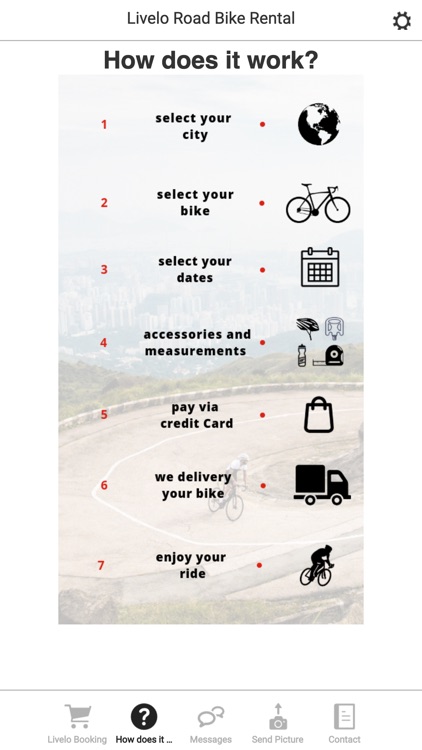 Livelo Road Bike Rental App