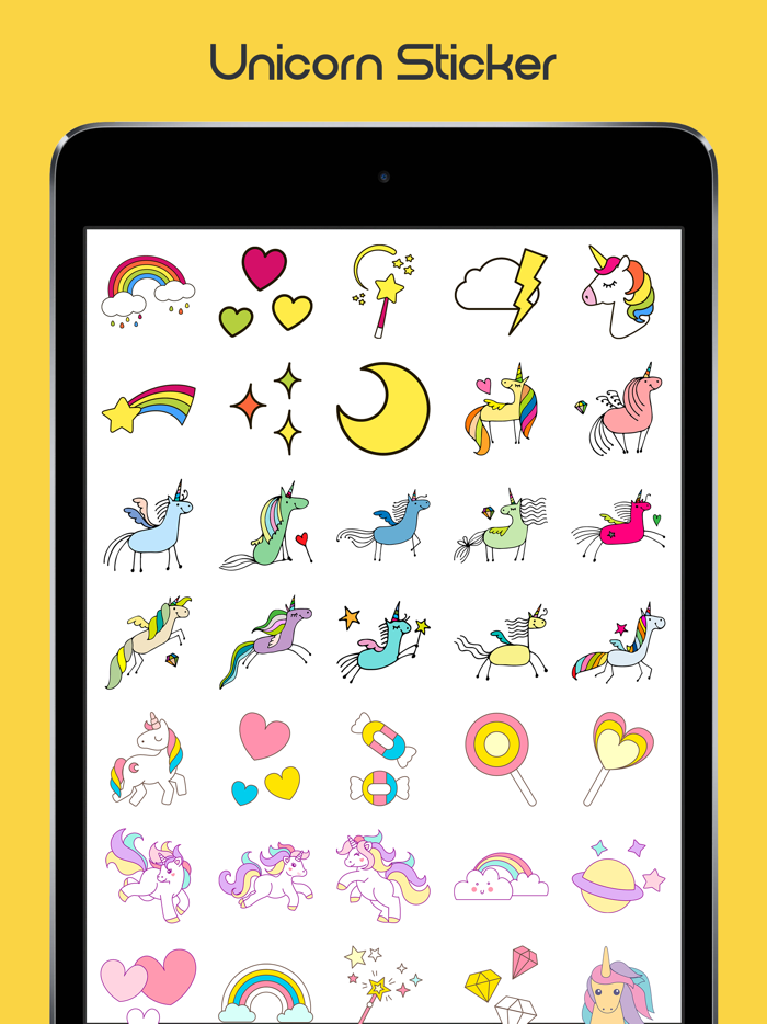 Unicorn Stickers Sweet