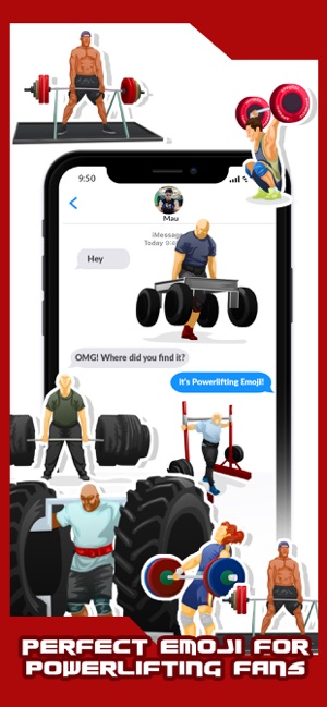 Powerlifting Emoji Stickers(圖4)-速報App