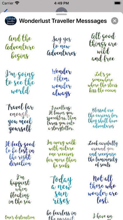 Wanderlust Traveller Messages