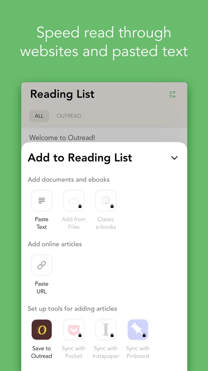 Outread: Speed Reading Trainer