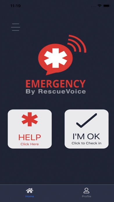 RescueVoice Emergency App screenshot 2