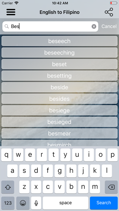 Filipino Dictionary Translator screenshot 3