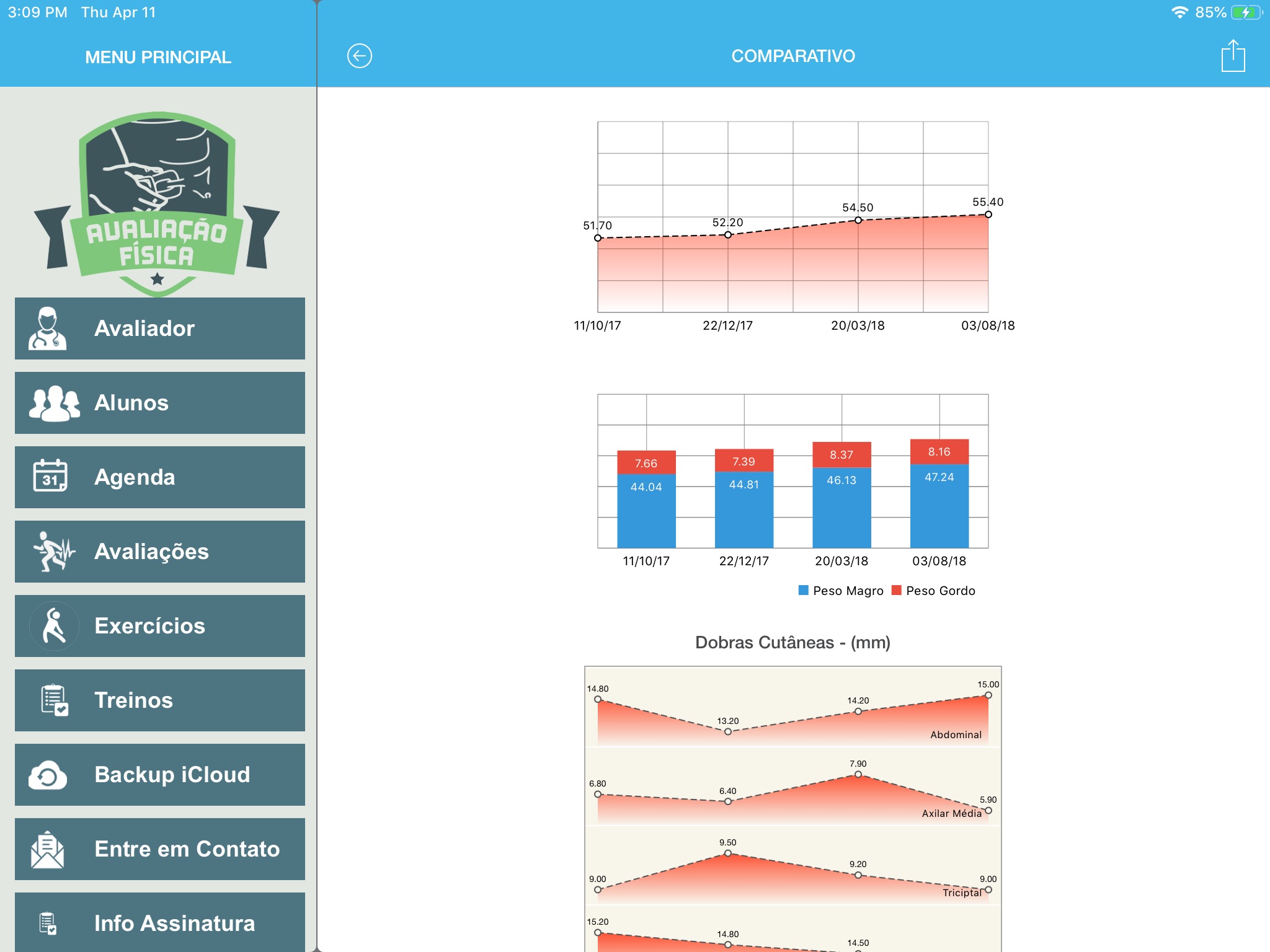 Avaliação Física screenshot 3