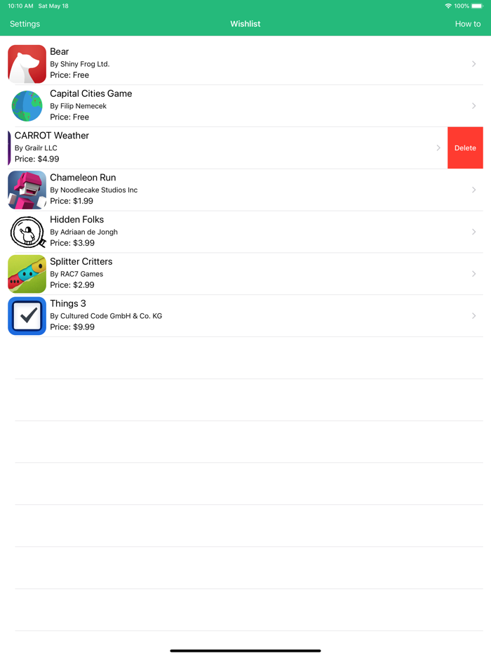 AppWish - Simple wishlist