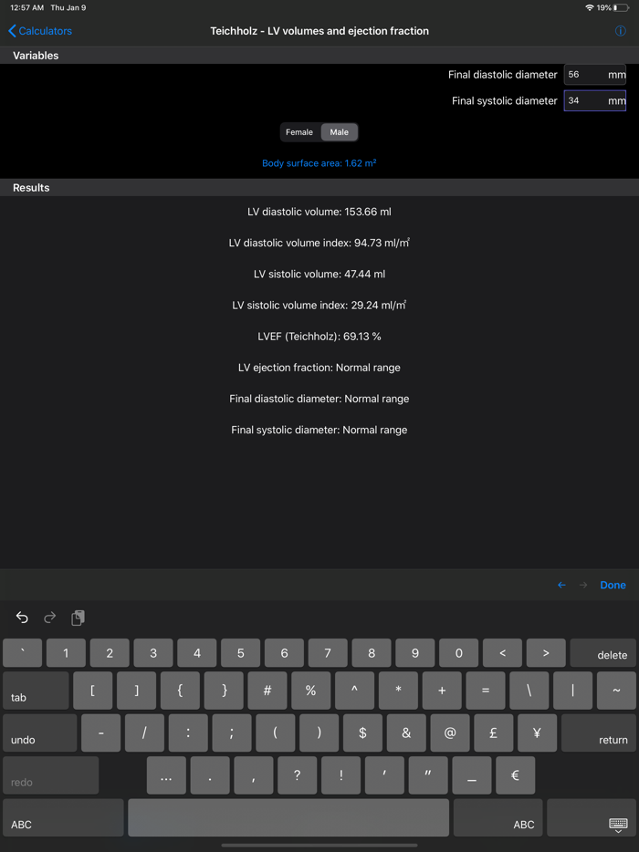 Diastology Calculator