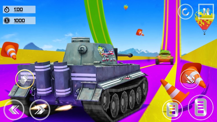 Stunts Racing Tank Game 2020