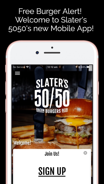 Slaters5050 Burgers Bacon Beer