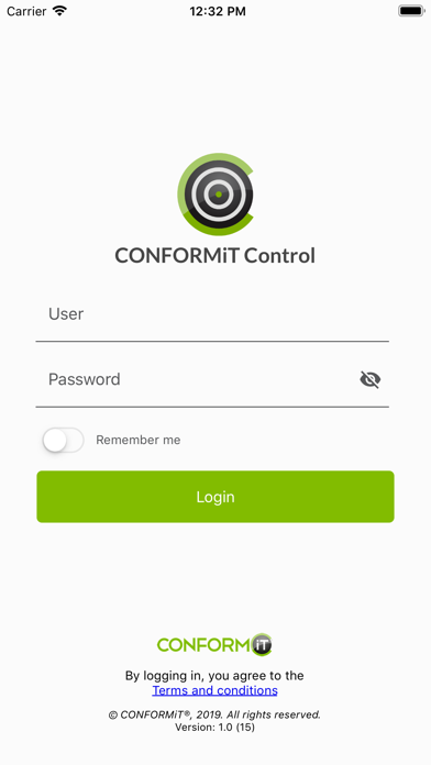 How to cancel & delete CONFORMiT® Control from iphone & ipad 2