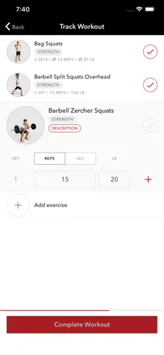 Imágen 5 Matrix Workout Tracking iphone