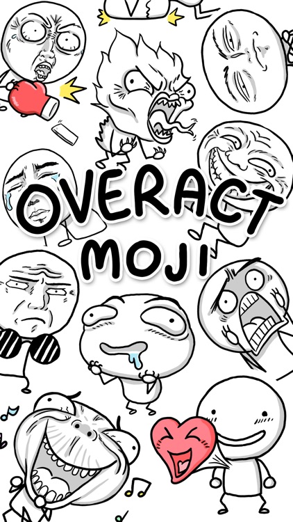 Overact Moji Animated Stickers