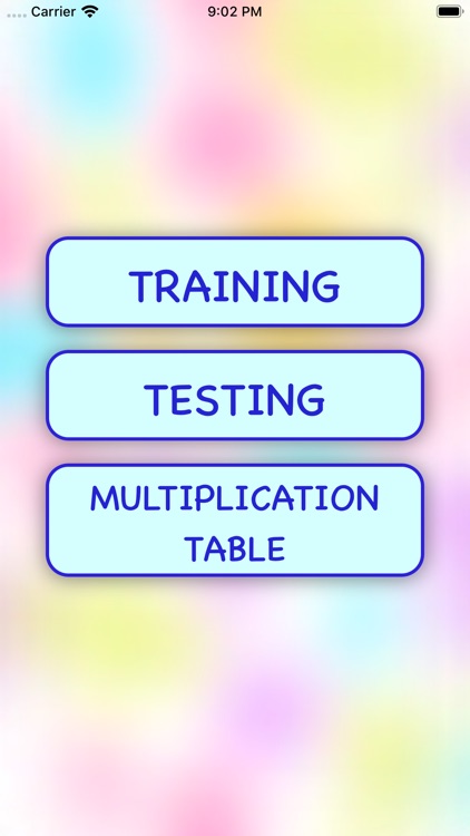 Easy multiplication training