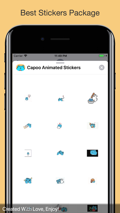 Capoo Animated Stickers screenshot 3