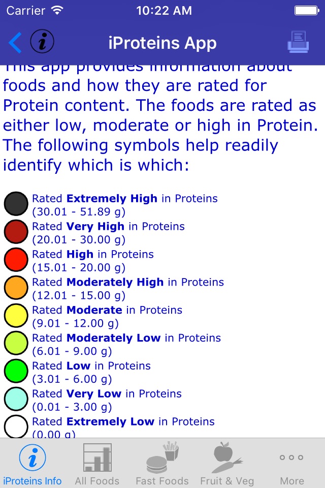 iProteins screenshot 2
