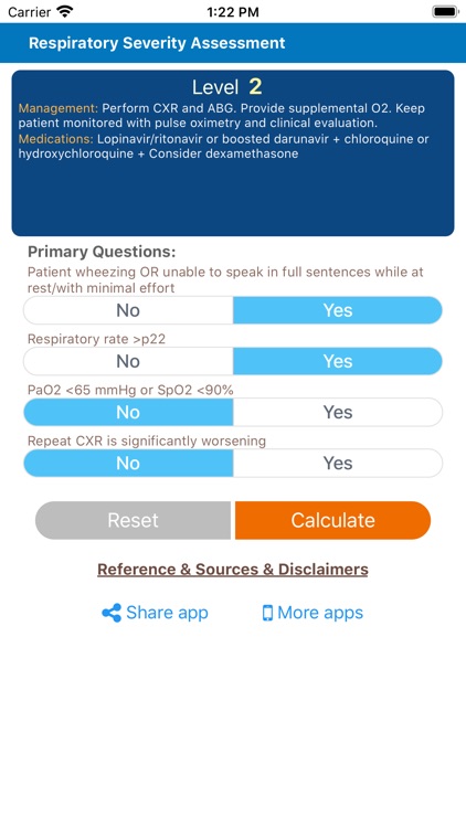 Resp Severity Assessment