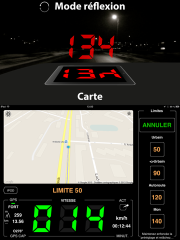 Speedometer 55 Start. GPS Box. screenshot 2