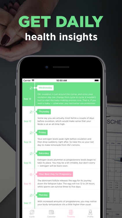 Ovia: Menstral Cycle Tracker screenshot-3
