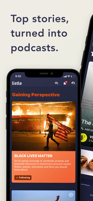 Listle - top stories, in audio