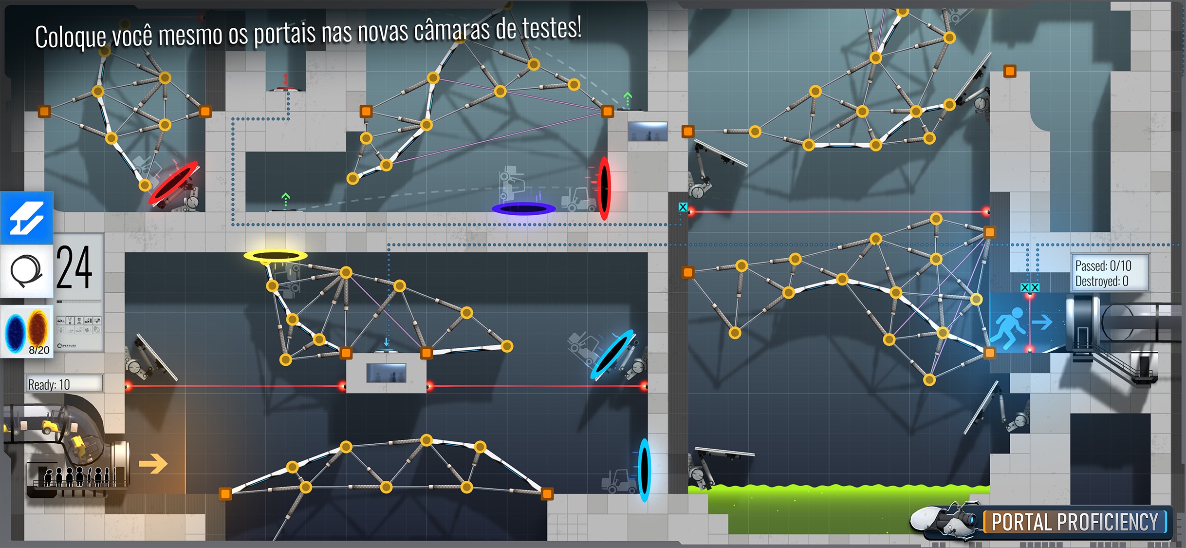 Screenshot do app Bridge Constructor Portal