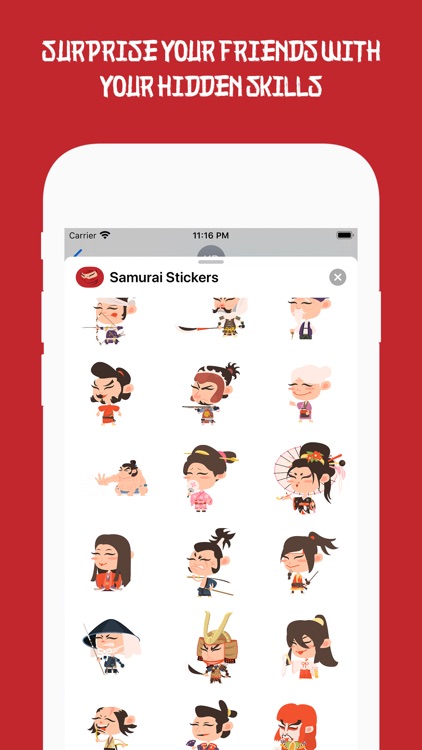 Samurai and Ninja Stickers screenshot-3