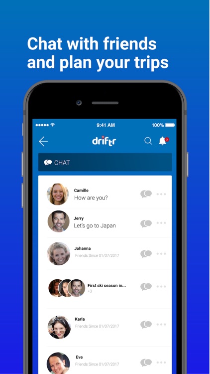 Driftr: Social travel platform