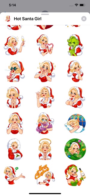 Hot Santa Girl Sticker Pack(圖2)-速報App