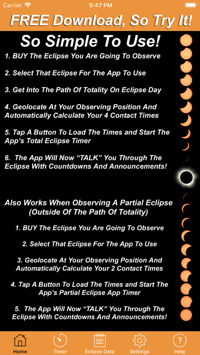 Solar Eclipse Timer Screenshot 1