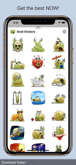 Lazy Snail Stickers(圖4)-速報App