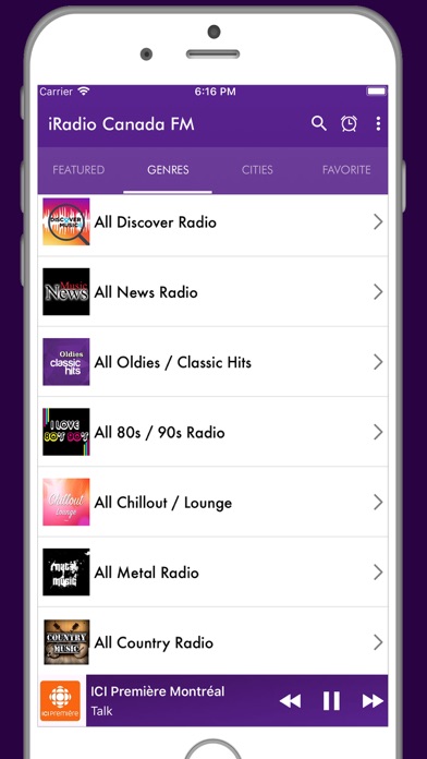 iRadio Canada FM screenshot 3