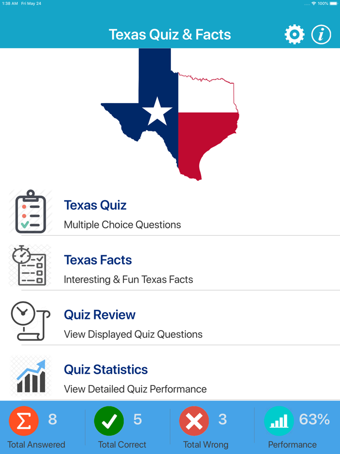 50 States  Texas Quiz