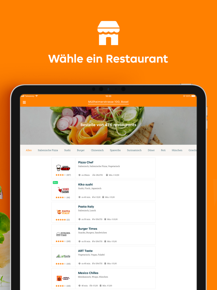 Takeaway.com - Schweiz