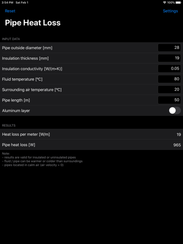 Pipe Heat Loss - náhled