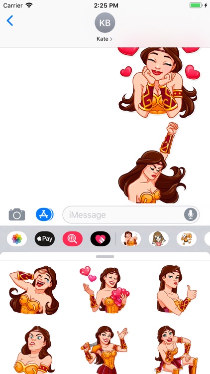 Warrior Girl Sticker Pack