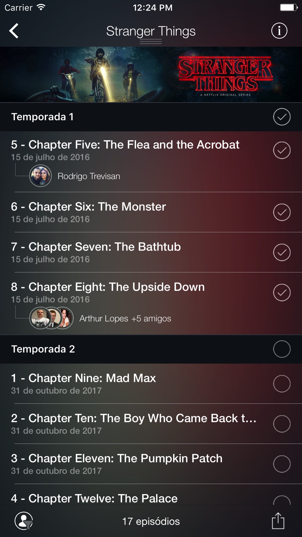 Screenshot do app TVSapp
