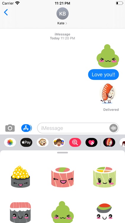 Fun Cute Sushi Stickers