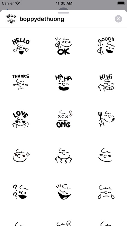 Nhãn Dán Boppy Dễ Thương