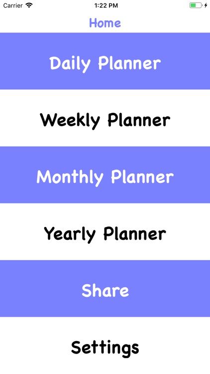 Planner App - daily