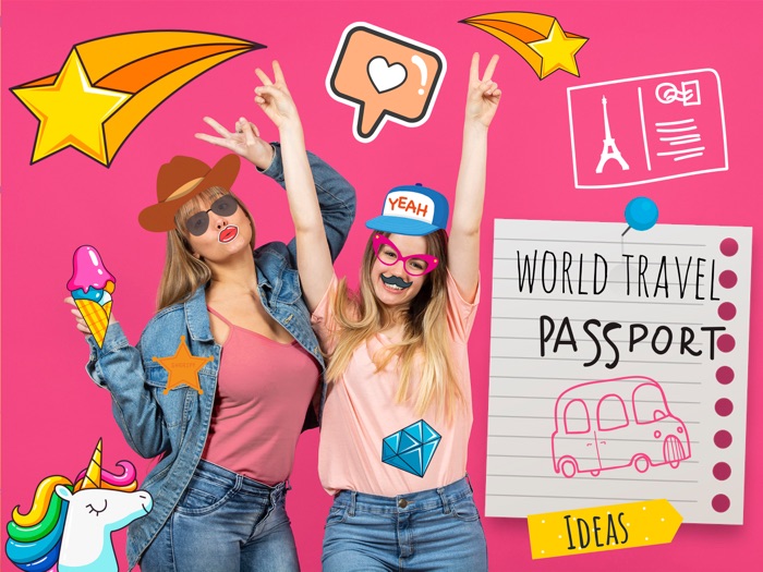 画像上の落書き - ステッカー