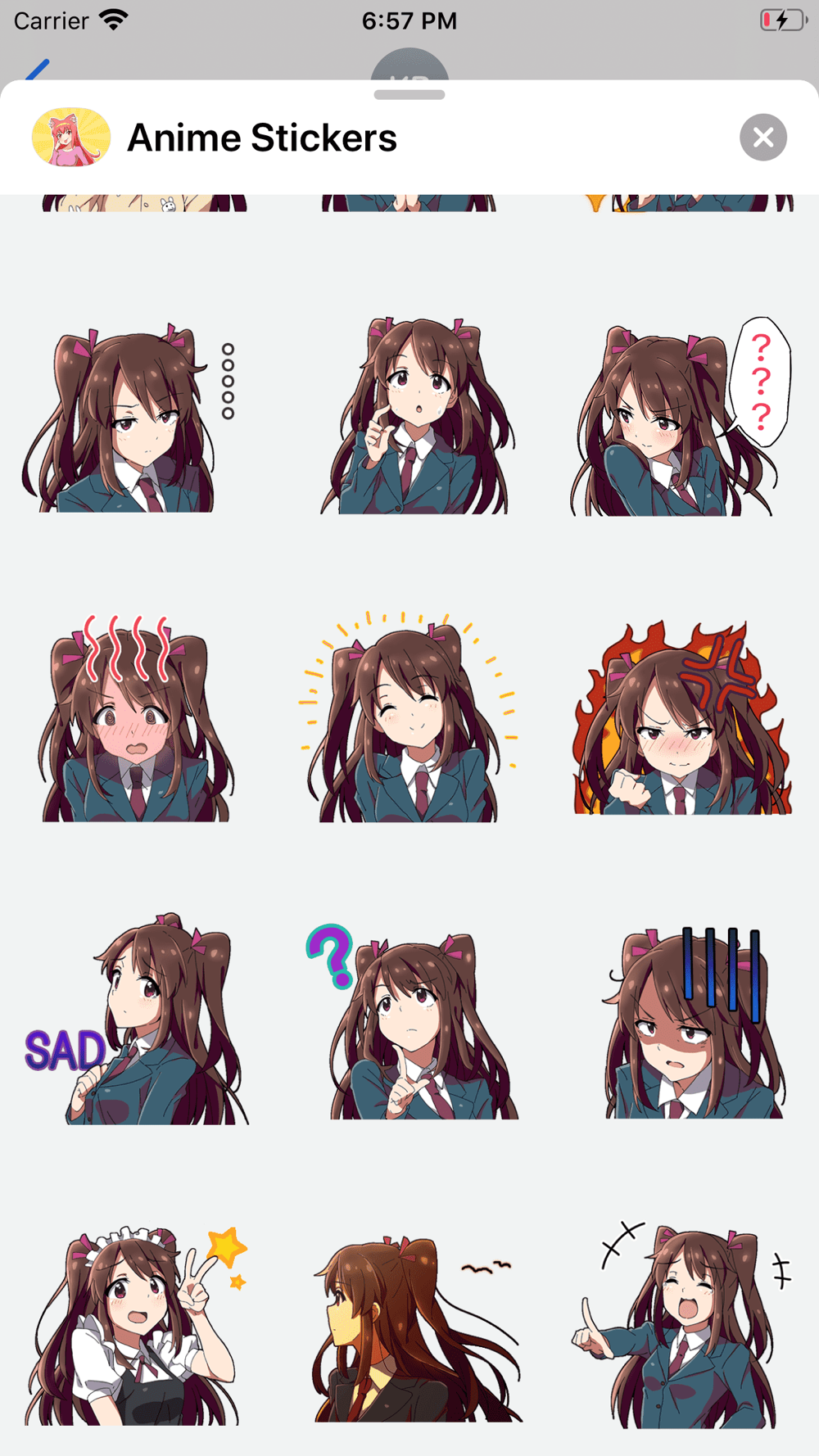 Anime Stickers Free Download App for iPhone 