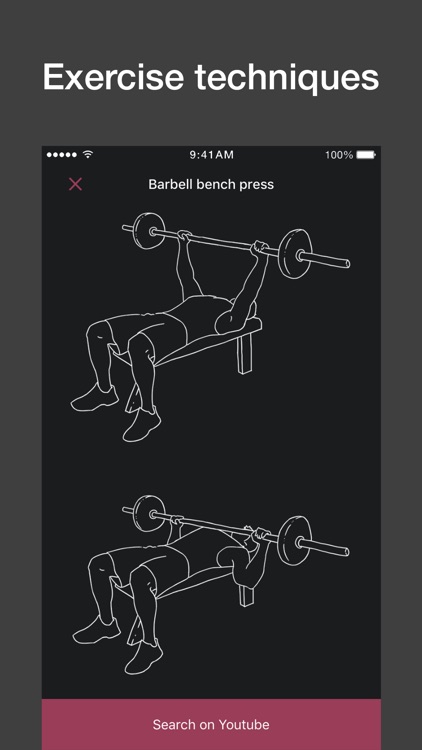 Gym workout planner, tracker