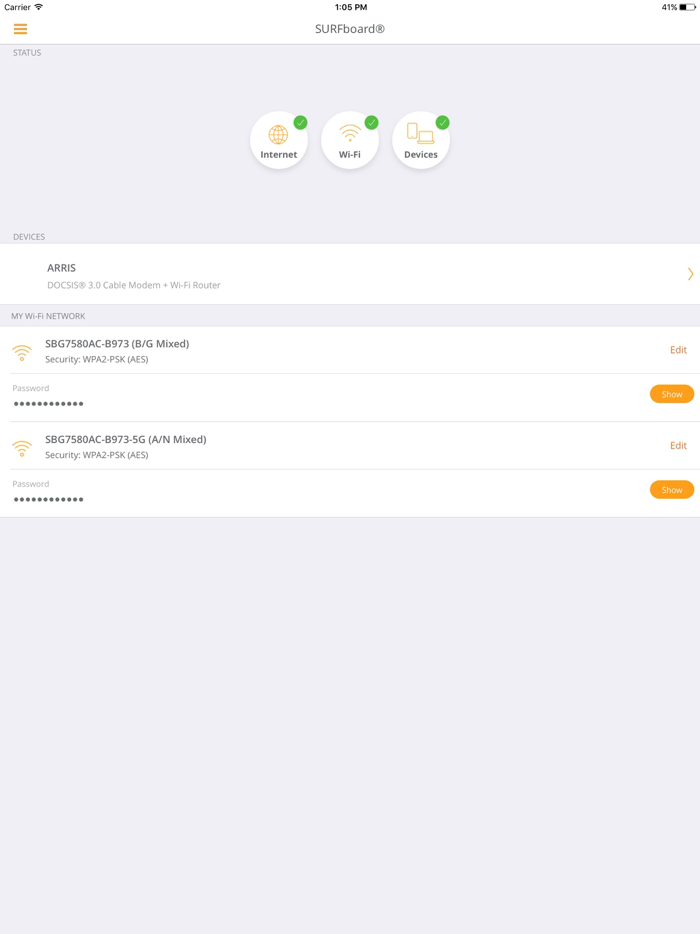 ARRIS SURFboard Manager