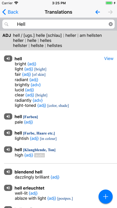 dict.cc+ Dictionary Screenshot 4