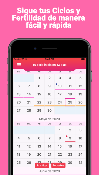 Intimus App Calendario Menstrual I M Neon