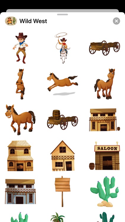 Wild West Stickers - Cowboys