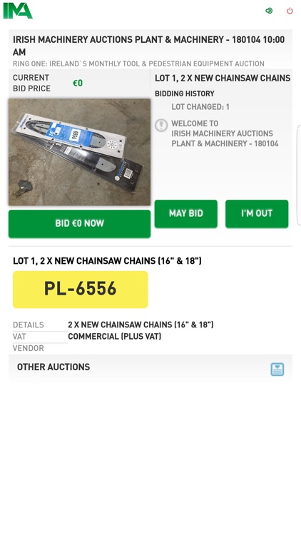 Irish Machinery LiveBid