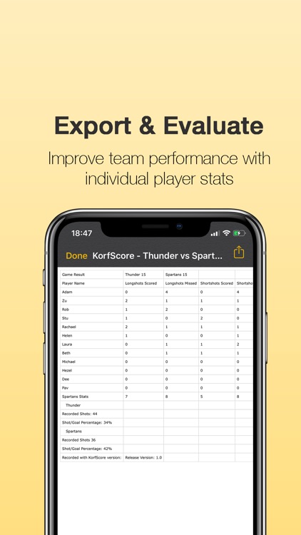 KorfScore: Korfball Game Stats screenshot-5